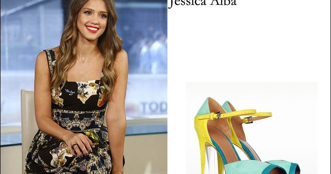 Jessica Alba Wore a Teal Pant Suit and Vagabond Sneakers From
