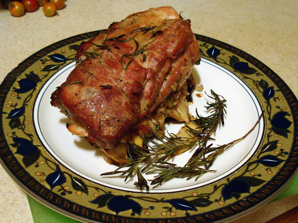 South Eats North Pork Loin Pinwheel Roast with Apples and Walnuts