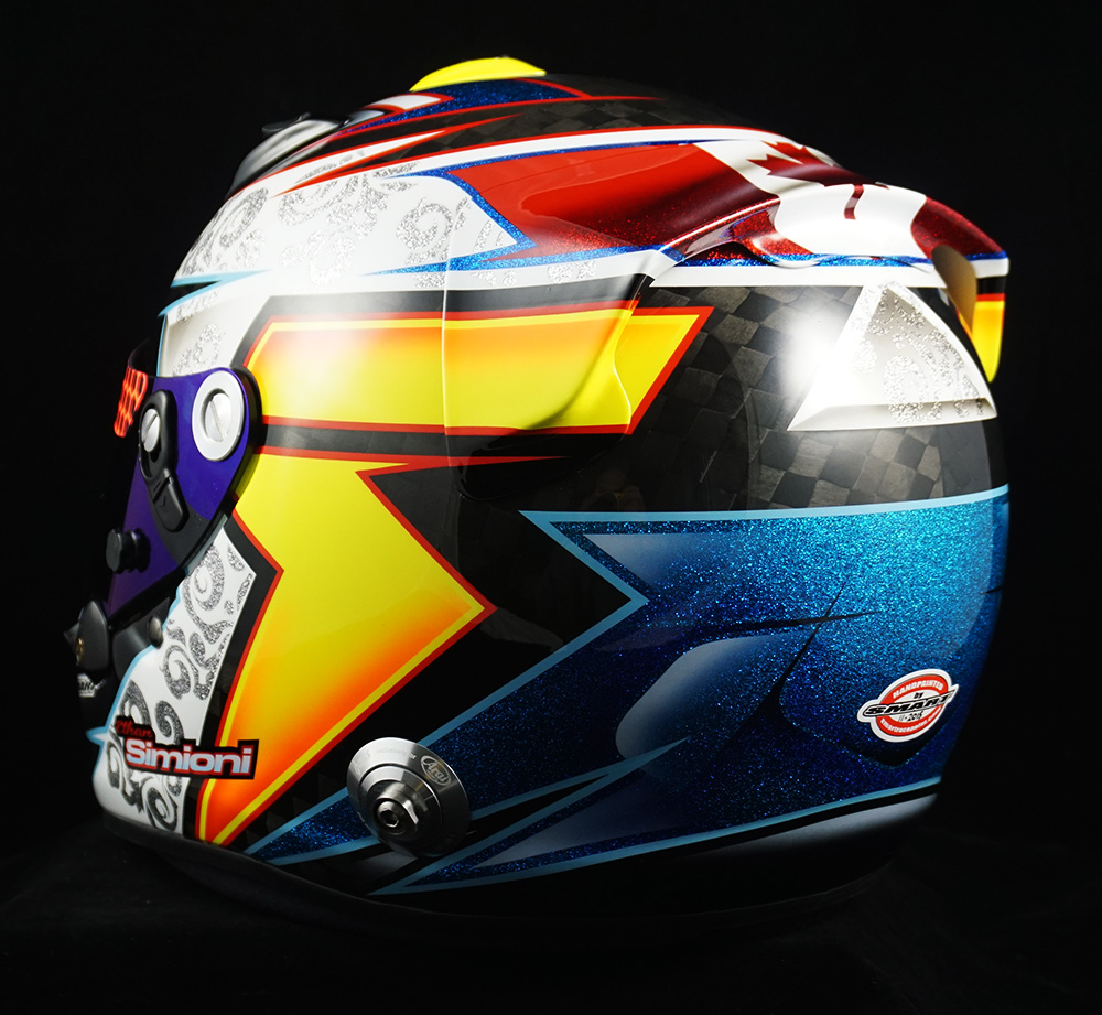 Racing Helmets Garage Arai GP6 RC E.Simioni 2015 by Smart Race Paint