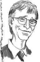 Bill Gates is a caricature by Artmagenta
