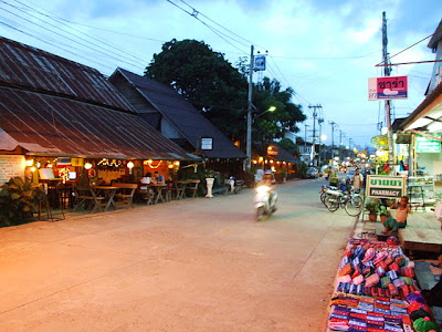 Local walking street in Pai