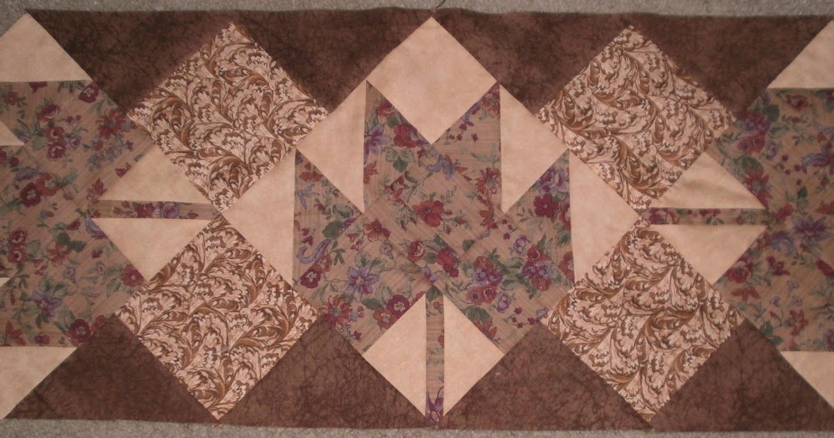 Wayward Girls' Crafts Fall table runner made with 4 fat quarters