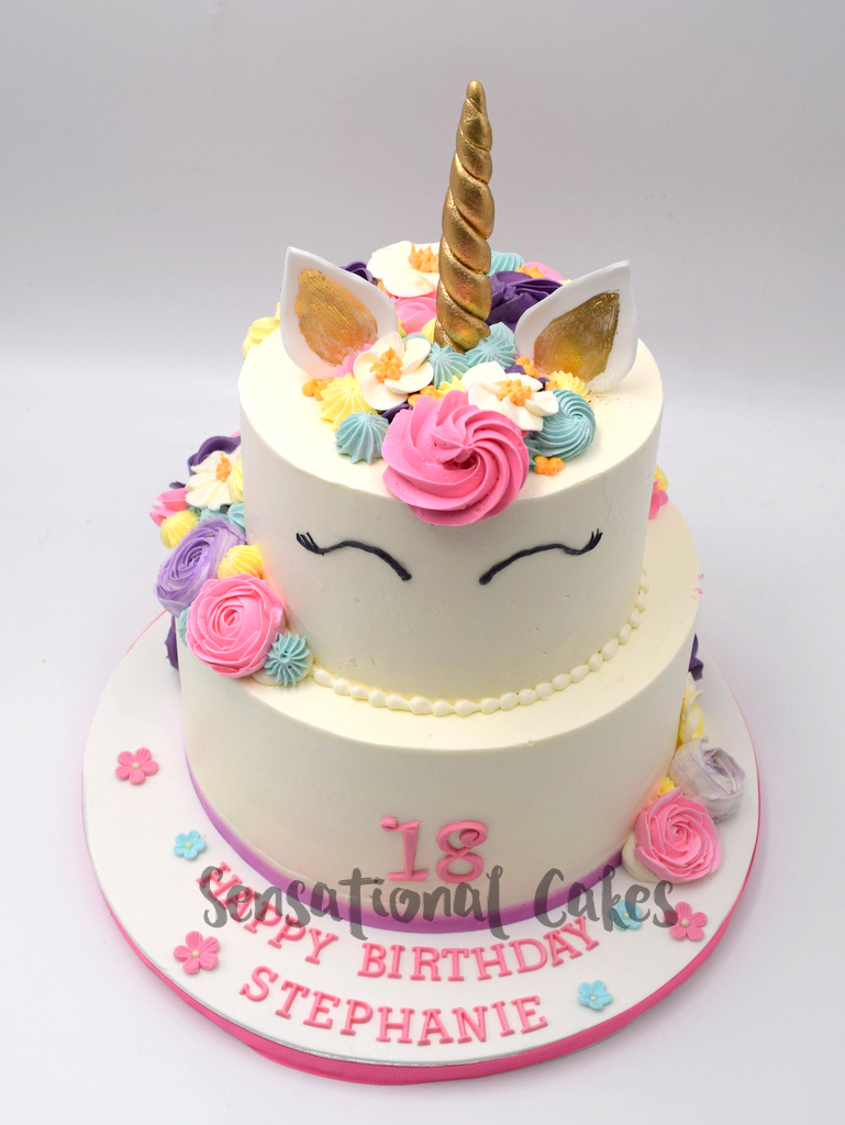 The Sensational Cakes: Rainbow rosette and flower pipe design ...