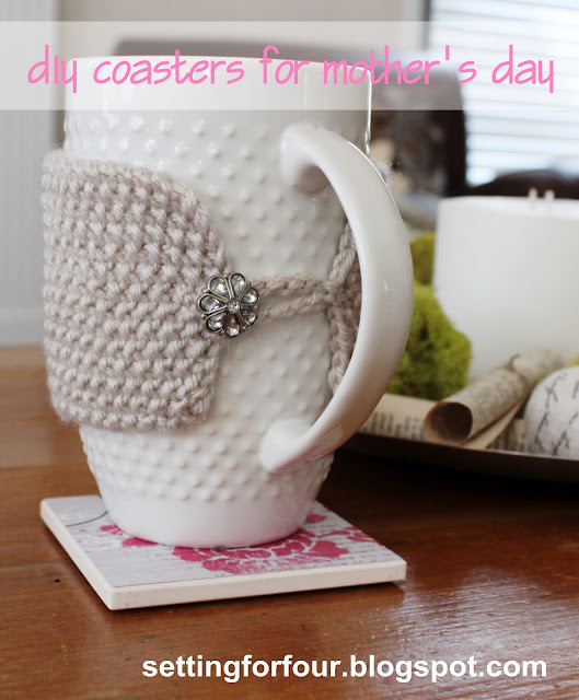 Learn how to make these beautiful Gift DIY Coasters - they are so easy to make with Mod Podge and scrapbook paper! Make a set for your home and for gifts! They make fabulous hostess gifts, Mother's Day, birthday, Christmas gifts and stocking stuffers!