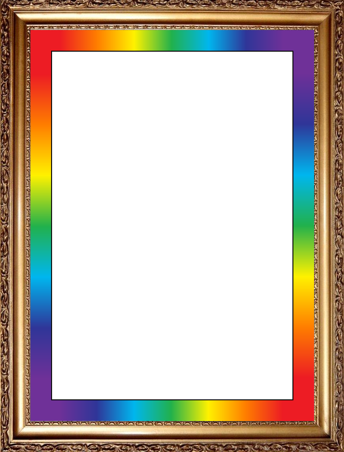 multicolor Rainbow Frames