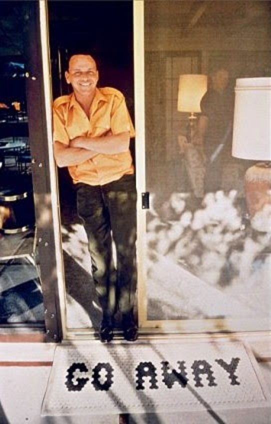 Frank Sinatra at home.