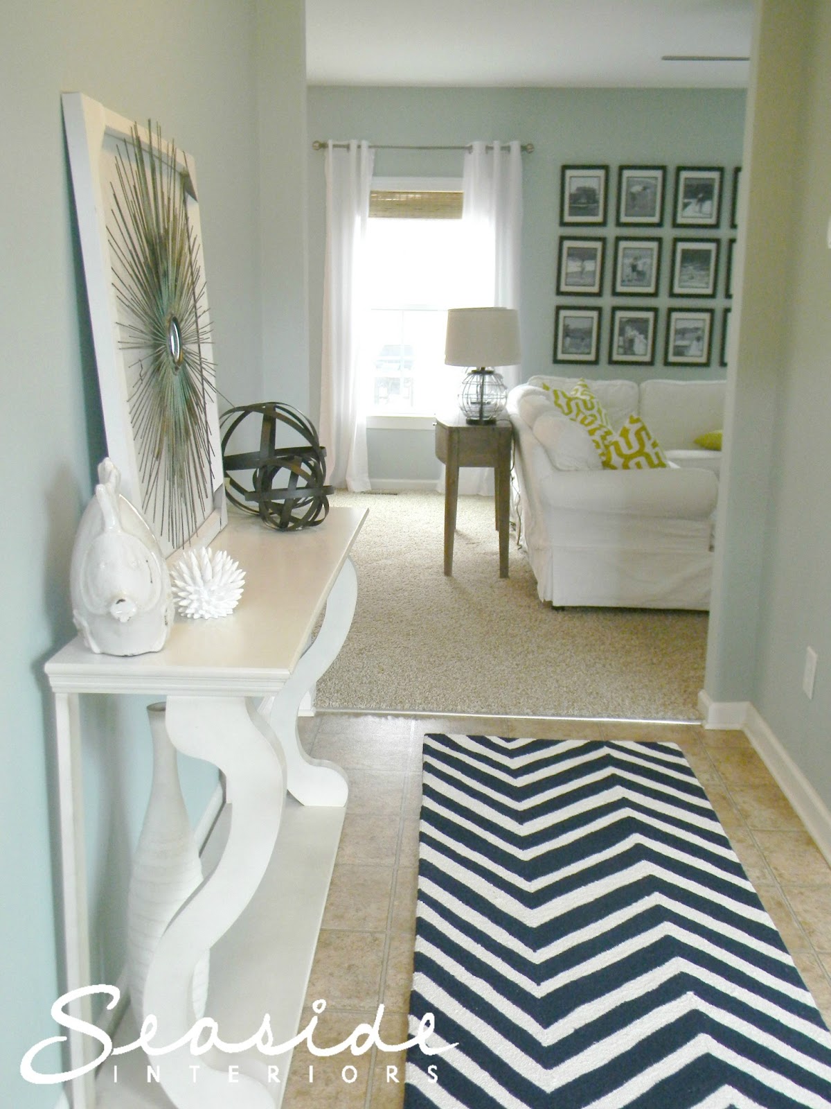 Seaside Interiors Navy and White Chevron Rugs Arrived!!!