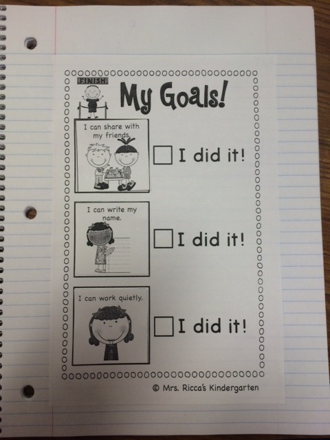 How We Are Setting Goals with Students In Kindergarten