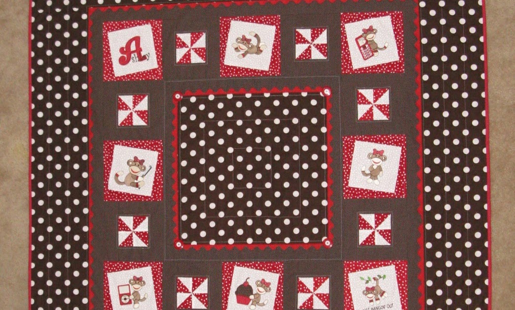 CDH Designs 1 Ashley's Sock Monkey Quilt