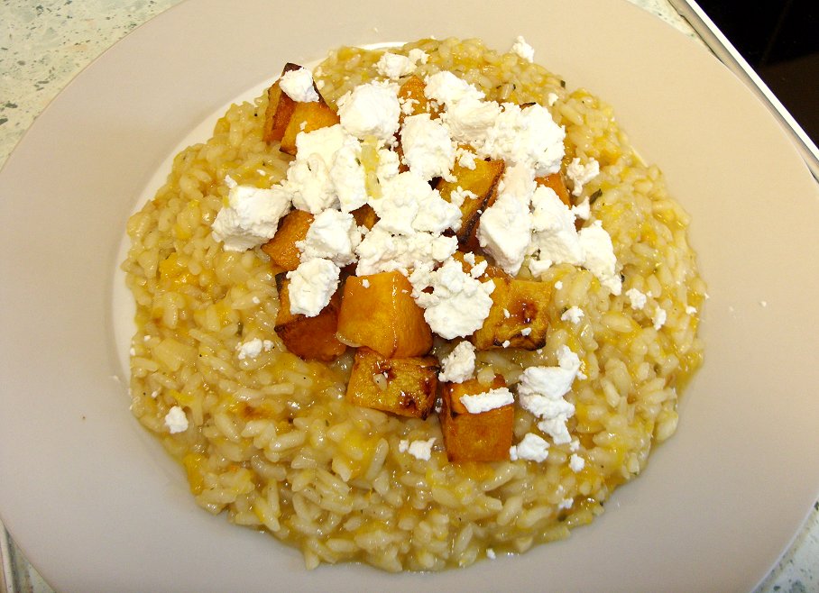 Jenny Eatwell's Rhubarb & Ginger Roasted Butternut Squash & Goat's