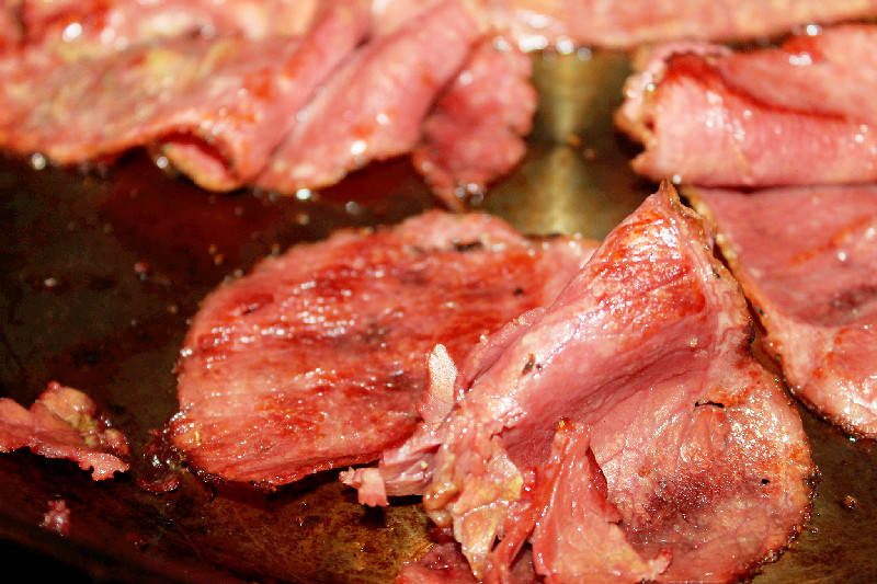 Creole Contessa Pastrami Bacon BLT with Fried Egg and The Easy Greasy