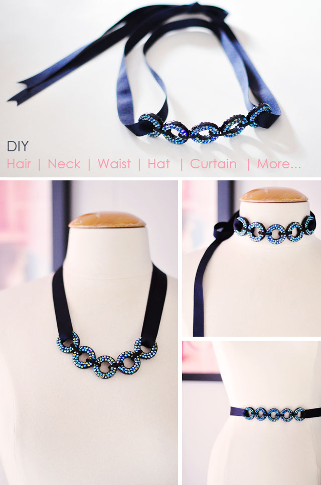 DIY Looping Circles Hair Accessories, Belt, Necklace & More