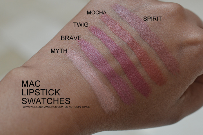 Weekend Ramblings Mac Everyday Neutrals Best Lipsticks For My Darker Indian Skin Tone Swatches