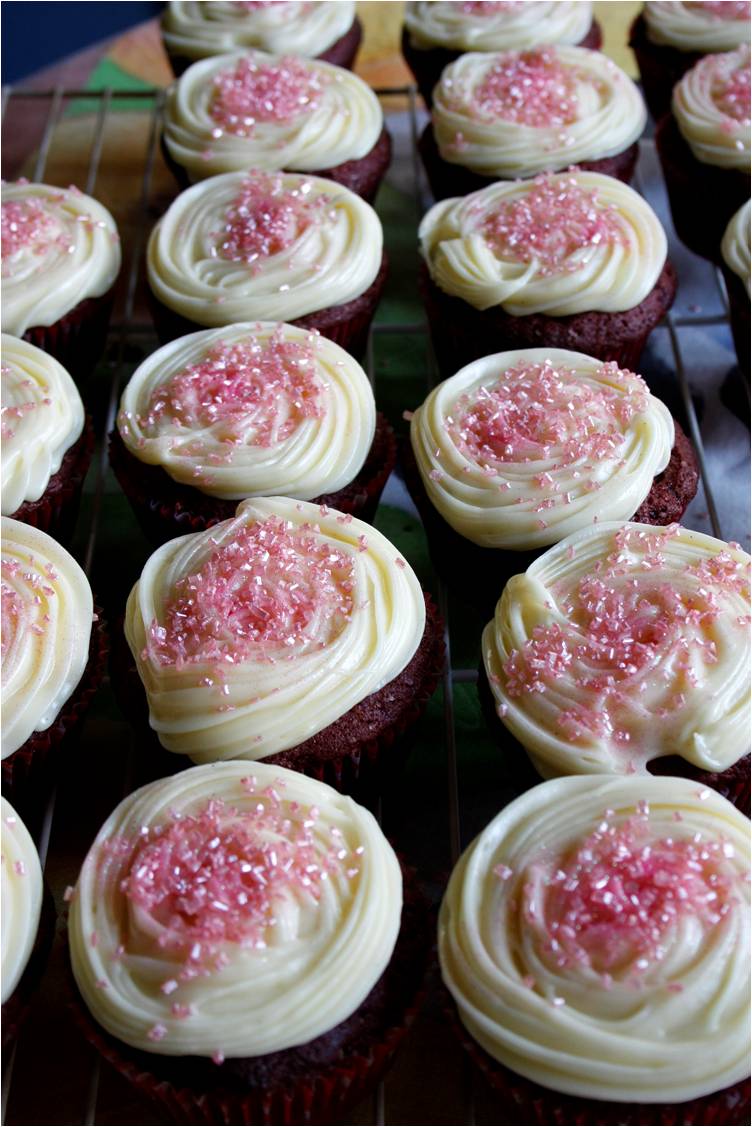 Between Cupcakes and Tea Red Velvet Cupcakes the Ina