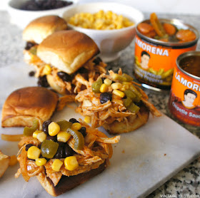 Spicy Chipotle Chicken Sliders recipe on Diane's Vintage Zest!  #ad #VivaLaMorena