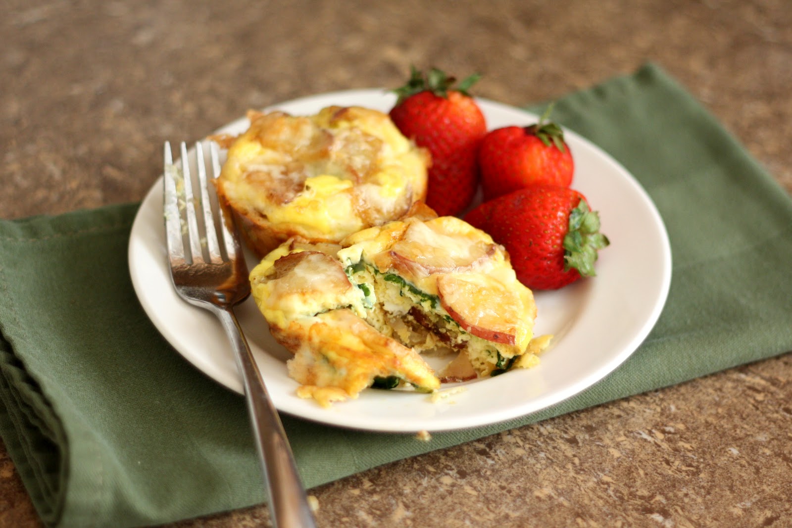 Barefeet In The Kitchen Cheesy Potato Egg and Spinach Mini Quiches