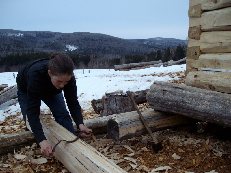 building a log cabin with hand tools building a log cabin with hand tools