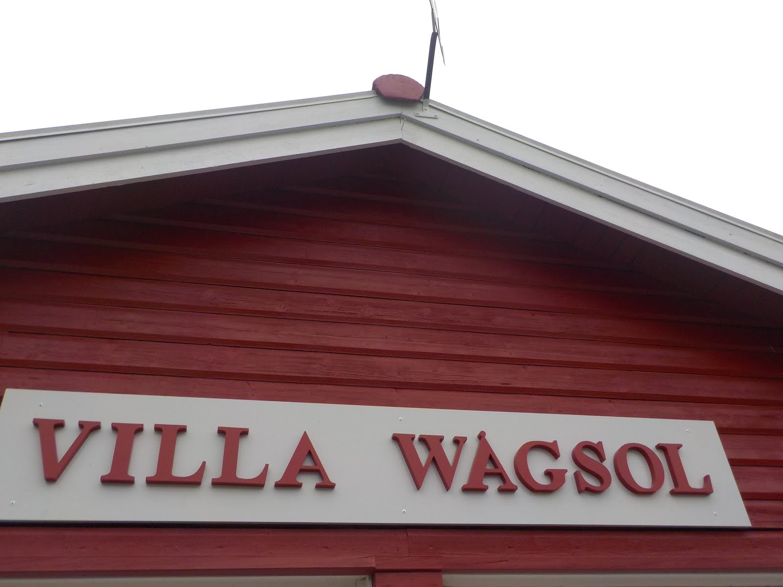 Villa Wågsol skylten