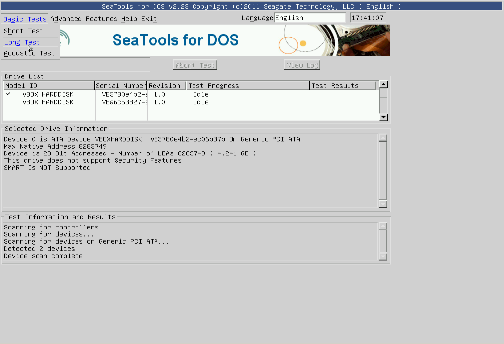Seatools For Dos  -  3