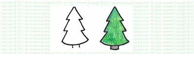 How to draw a christmas tree: a step by step guide ABC To Drawing: Another simple Christmas Tree