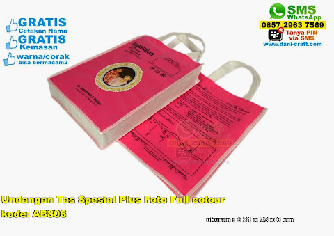 Undangan Tas Spesial Plus Foto Full Colour