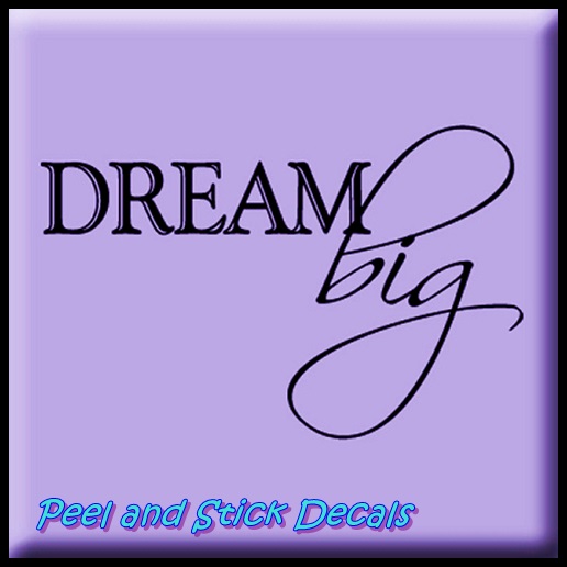 Dream Big Wall Words Peel N Stick Decals