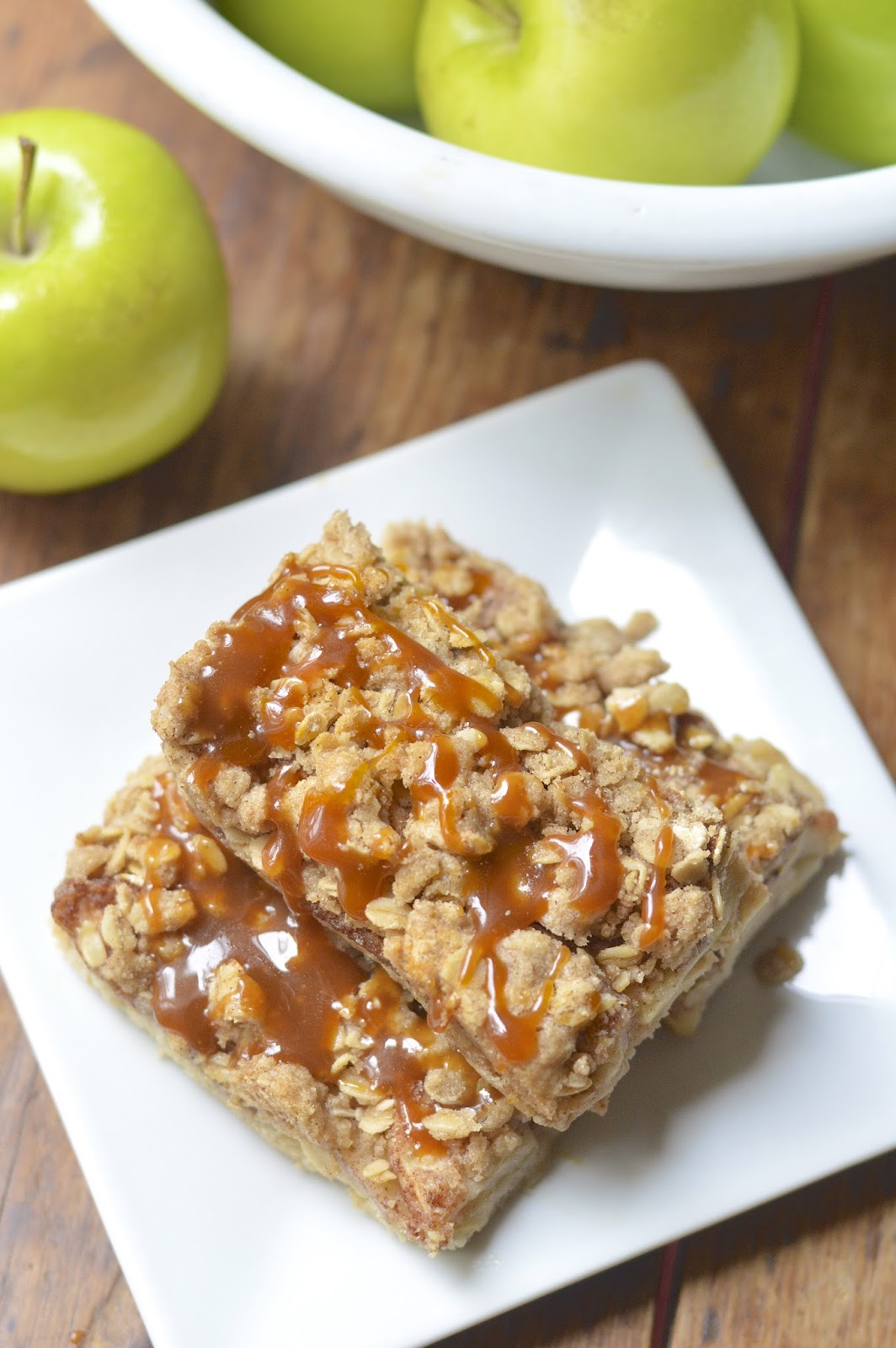Gluten Free Salted Caramel Apple Pie Bars Virtually Homemade Gluten Free Salted Caramel Apple