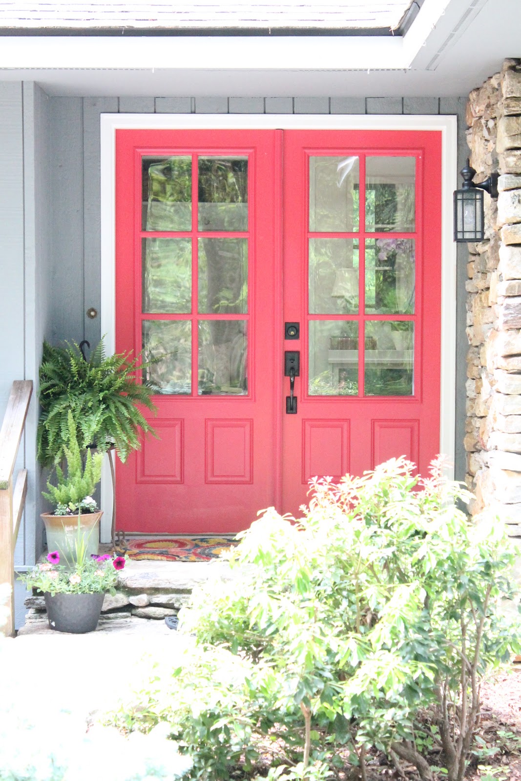 Woven Home Hot Pink Front Door Valspar Berry Blush