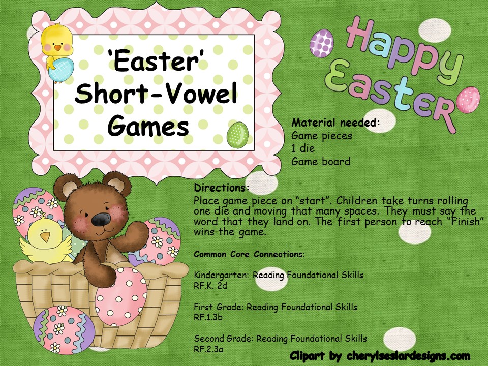 Easter Short-Vowel Games