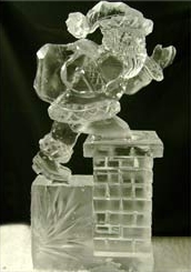 My ice sculpture of Daddy might have looked something like this one from Ice Visions, before it melted. :(