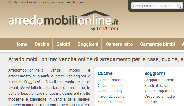 Arredamento e mobili online: nasce arredomobilionline.it, il nuovo e ... Siti di mobili online