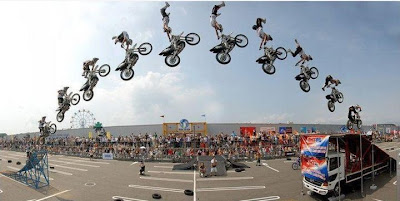amazing bike stunt