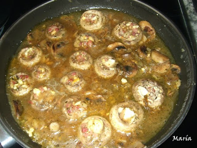 Champiñones Rellenos De Jamón