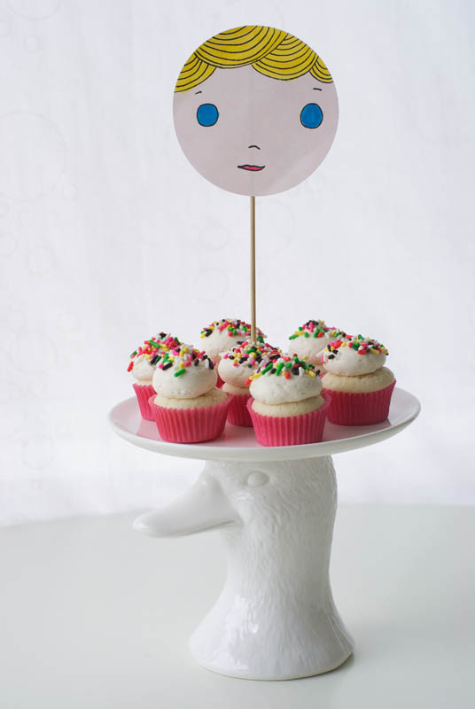 Coco Cake Land Cakes Cupcakes Vancouver BC Baby Face Cake Toppers!
