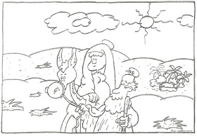 María y José viajan a Belén María y José viajan a Belén