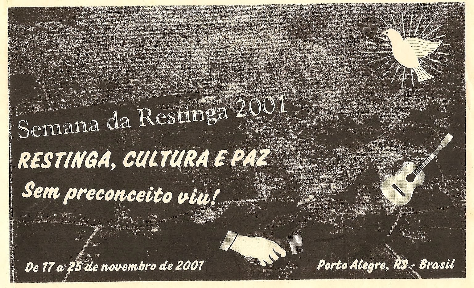 cartaz Semana da Restinga 2001