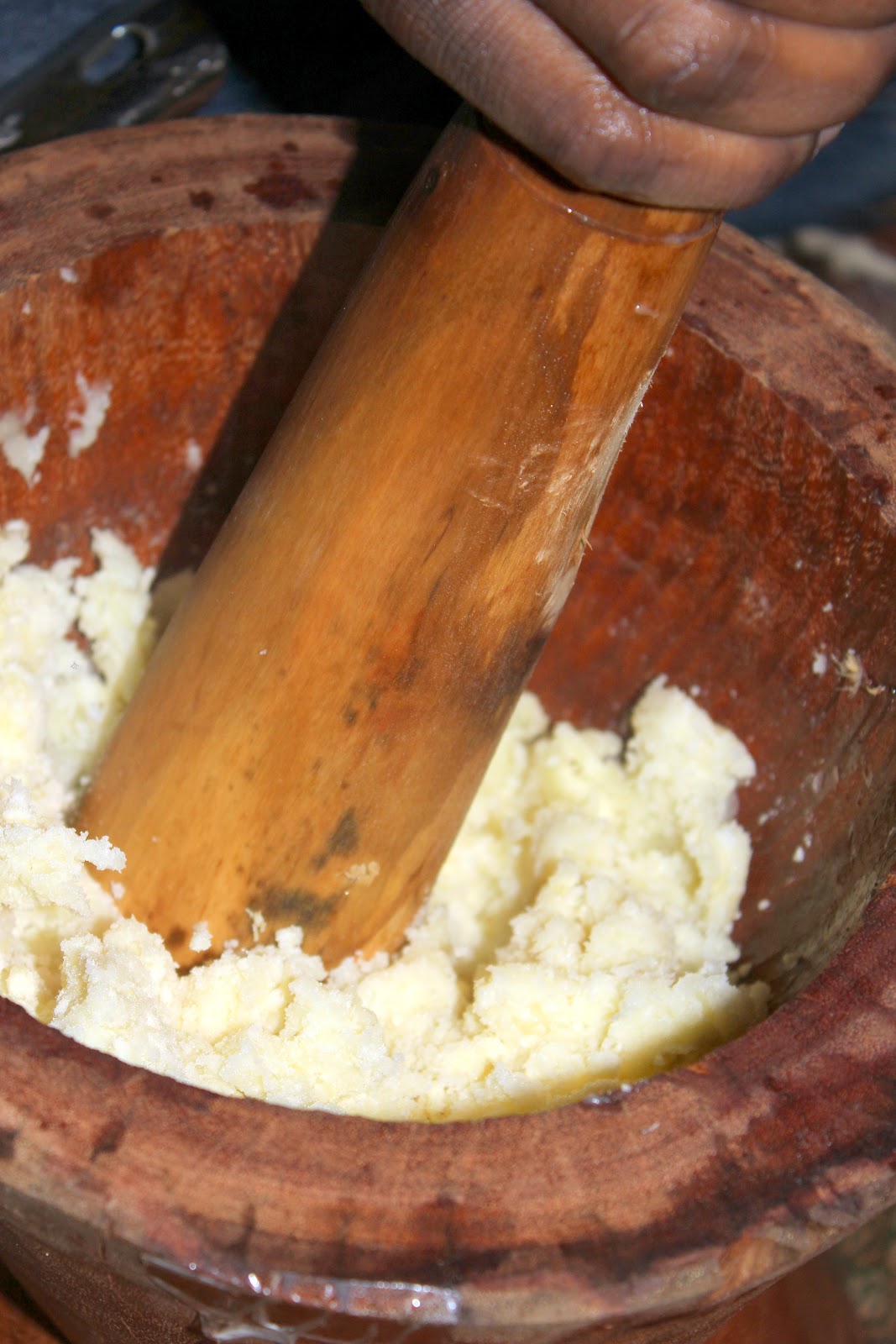 This and that Pounding fufu....