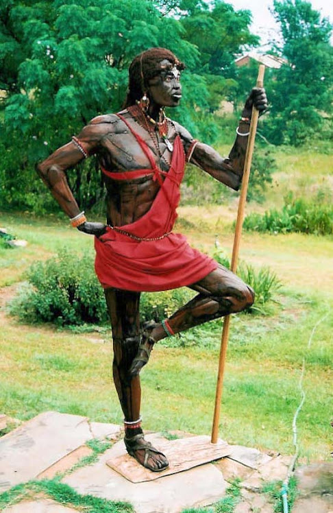 Wooden Masaai Warrior