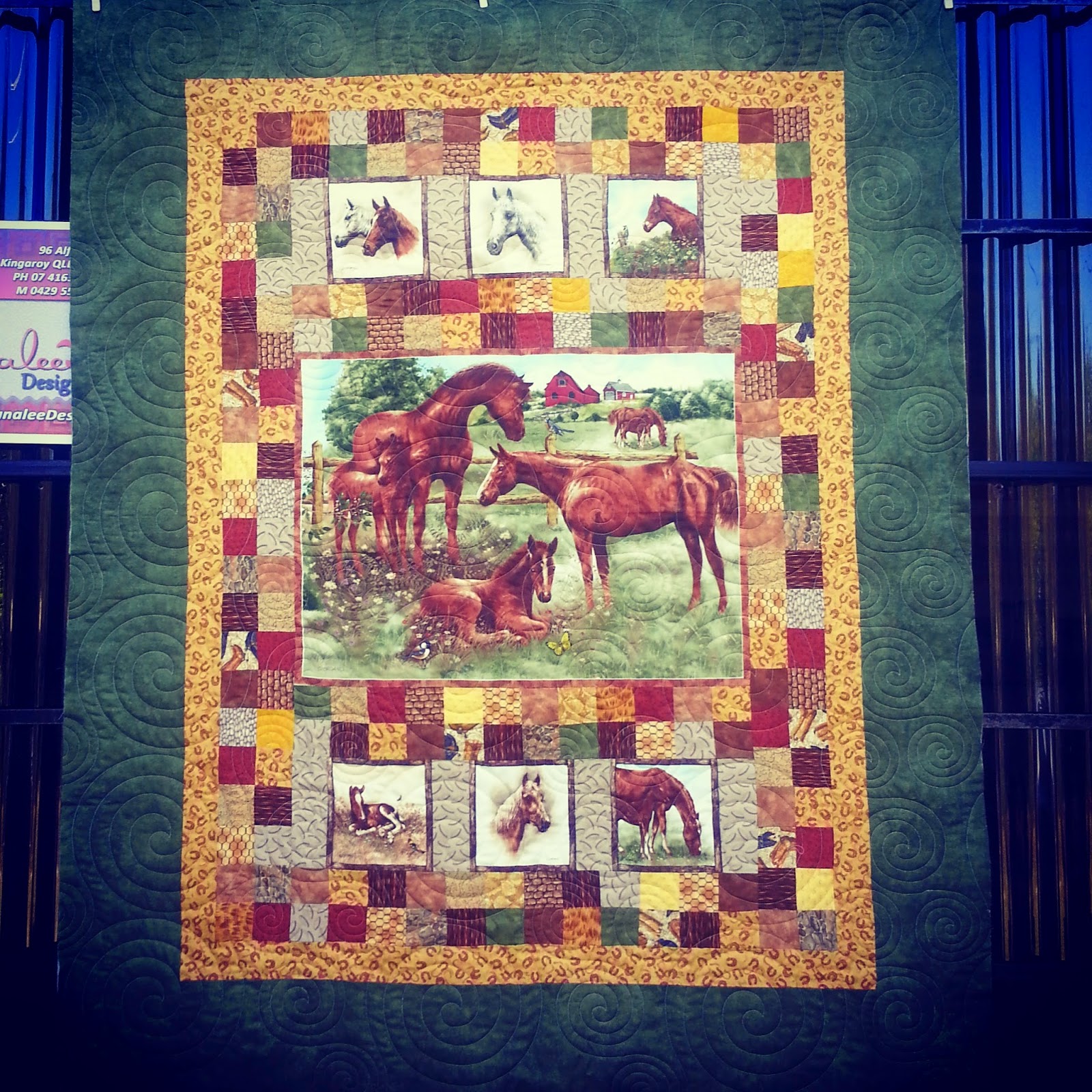 Darvanalee Designs Studio Horses Horses Horses Quilt 57