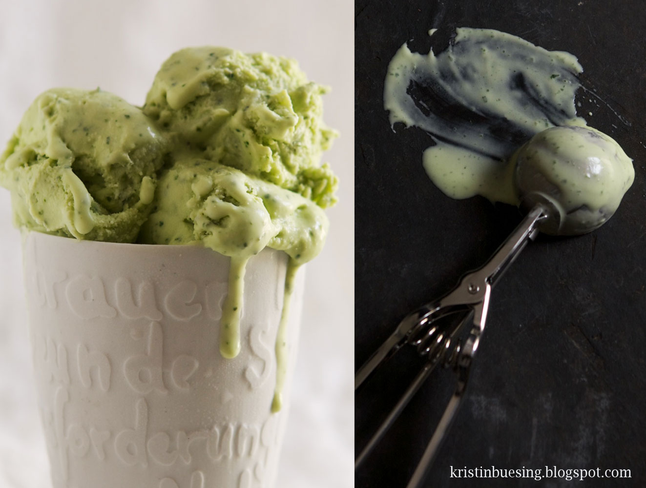Kristin Buesing Sweet basil ice cream