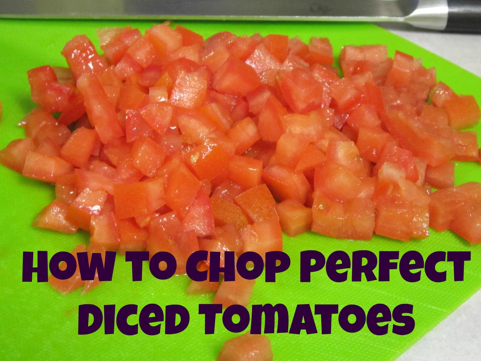 Simply Clean Living HowTuesday How to Dice Tomatoes