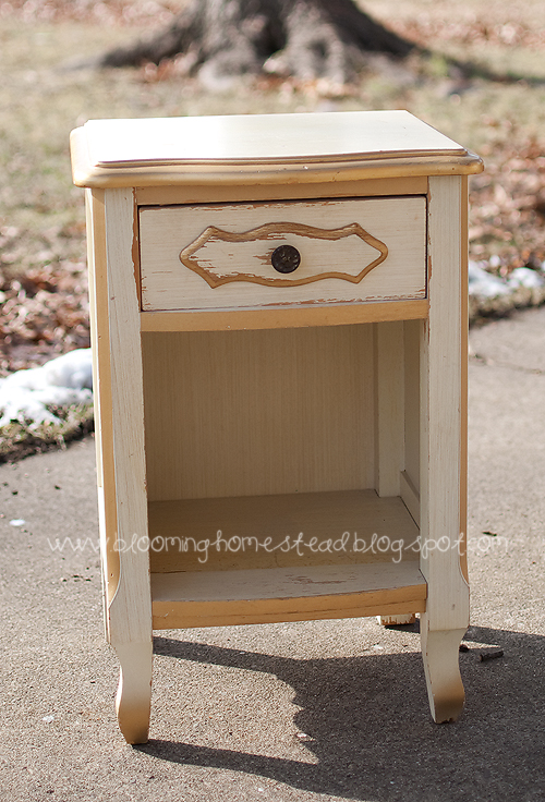 Blooming Homestead Nightstand Redo