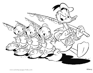 coloring pages of donald duck