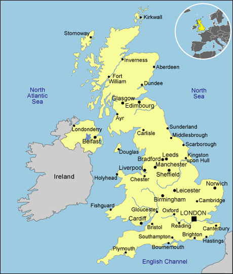 map ireland england