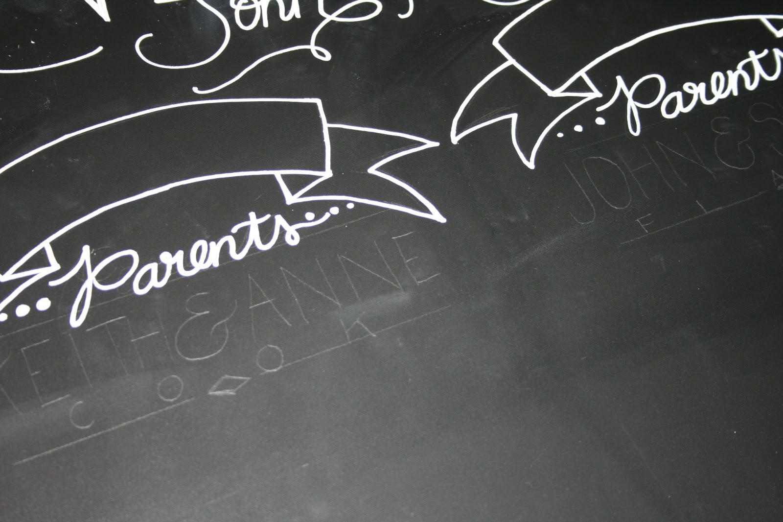 On Our Way Down the Aisle Chalkboards