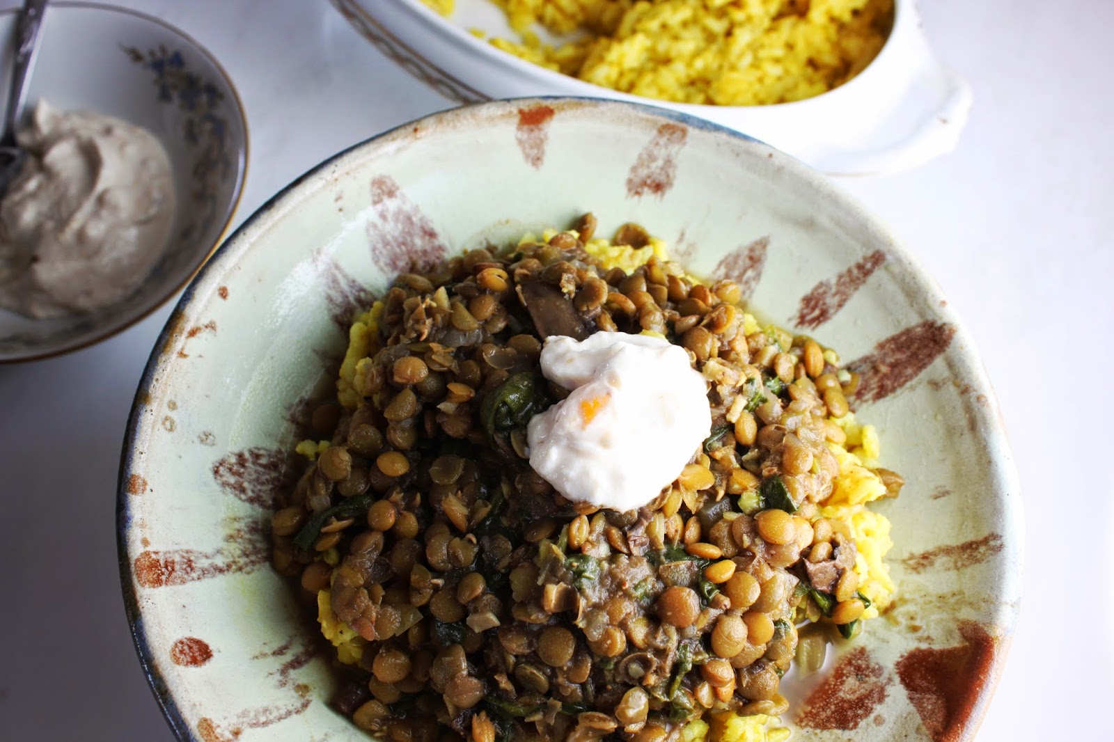 Fat and Happy Blog Lentil, Spinach and Mushroom Dahl with Apricot