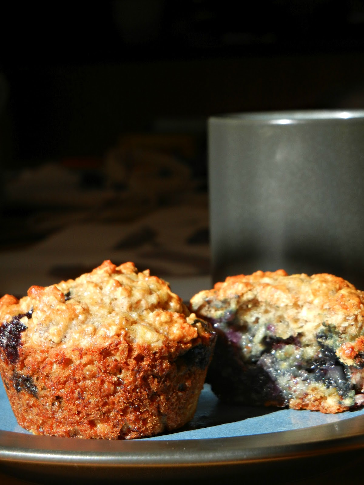 nook. blueberries and banana make good muffins.