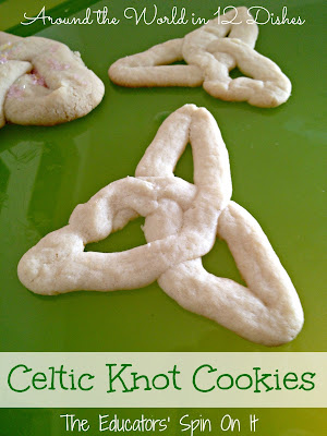 St Patricks Day activities for kids - Celtic Knot Cookies, recommended by HowToHomeschoolMyChild.com