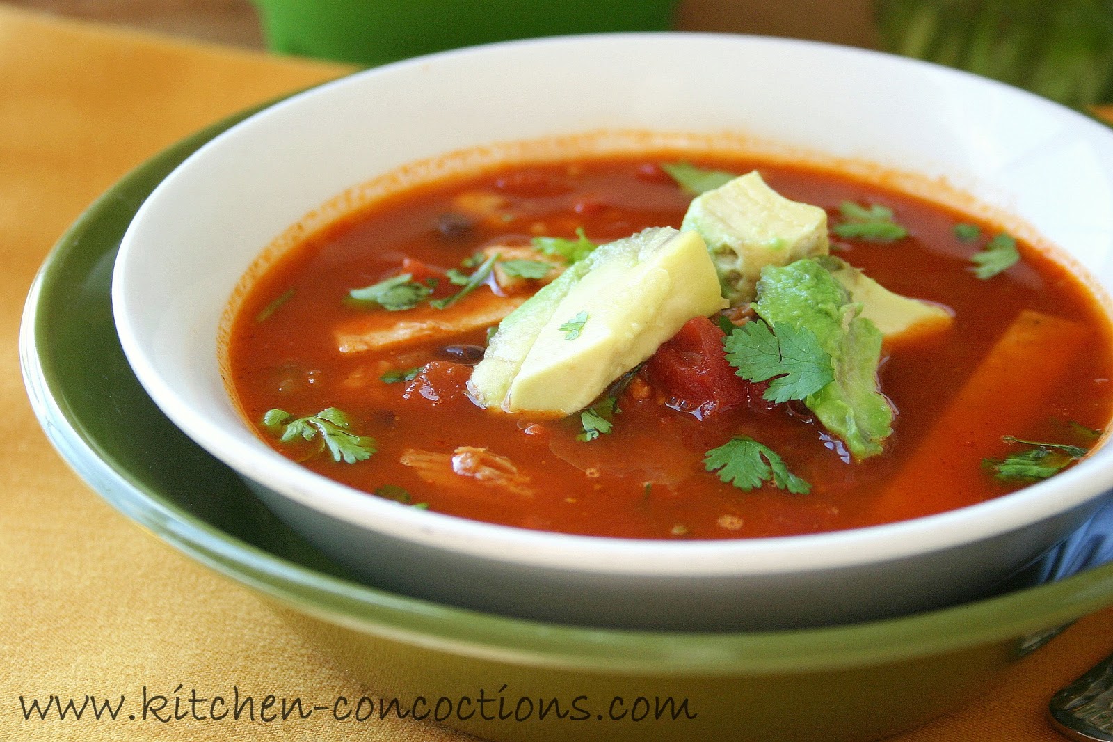 Smoked Turkey Enchilada Soup Kitchen Concoctions