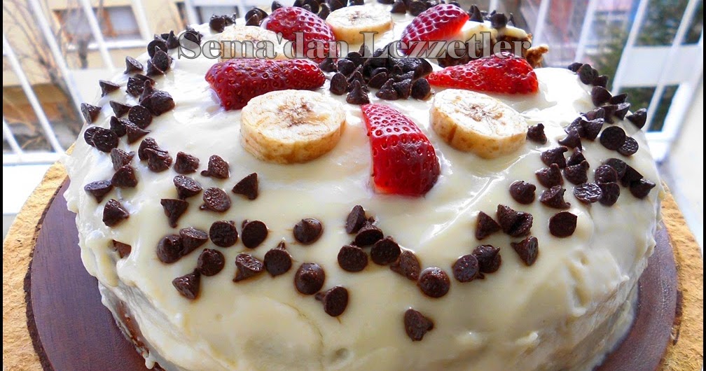 Semadan Lezzetler MEYVELİ,LABNELİ YAŞ PASTA